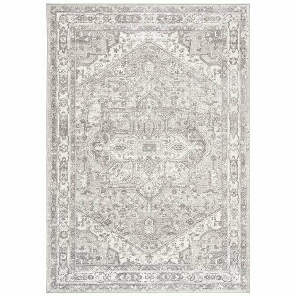 8 x 10 ft. Brentwood Rectangle Power Loomed RugCream & Grey, Safavieh, Mfr#: BNT852B-8